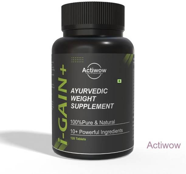 ACTIWOW i-Gain+ I Ayurvedic Mass Gainer I Supports Healthy Weight Increase Weight Gainers/Mass Gainers