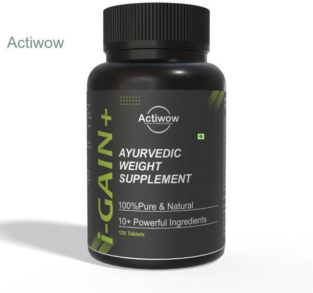 ACTIWOW i-Gain+ I Ayurvedic Weight Gain I Herbal Formula for Mass & Strength Weight Gainers/Mass Gainers