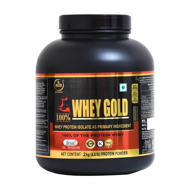 N2B 100% Whey Gold Protein Supplement Powder Weight Gainers/Mass Gainers