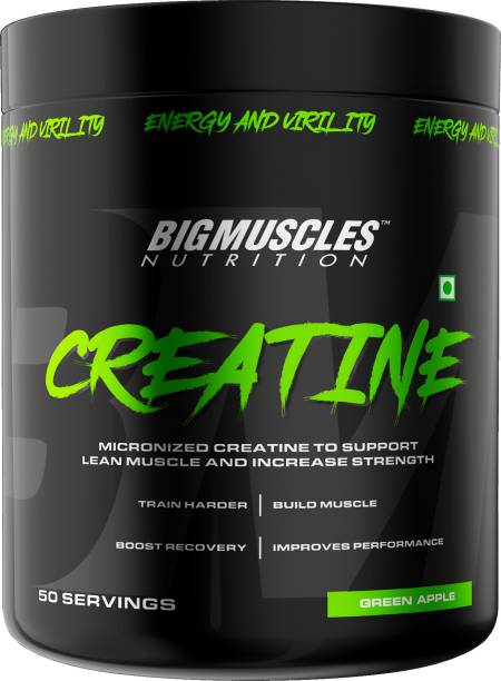 BIGMUSCLES NUTRITION Creatine Monohydrate [50 Servings] | Supports Lean Muscle Building & Recovery Creatine