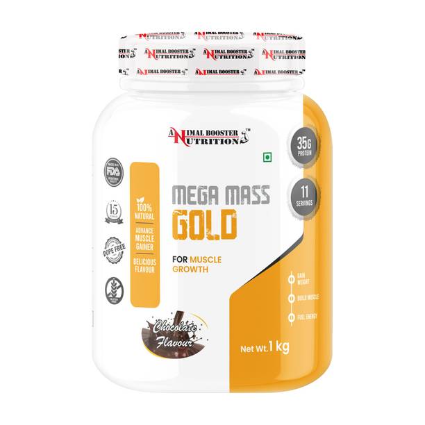 Animal Booster Nutrition Mega Mass Gold Weight Gainers/Mass Gainers