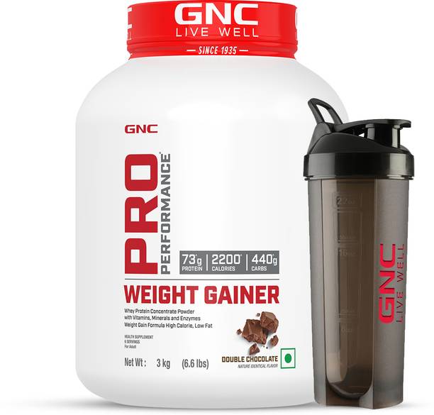 GNC Pro Performance Weight Gainer & Black shaker Weight Gainers/Mass Gainers