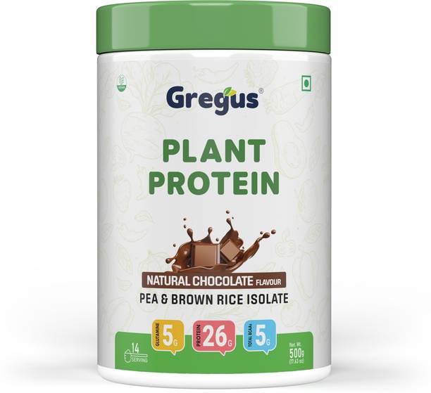 Gregus Vegan protein (26gm) lean muscles for women & Men(Pack of 2)Plant-Based Protein. Plant-Based Protein