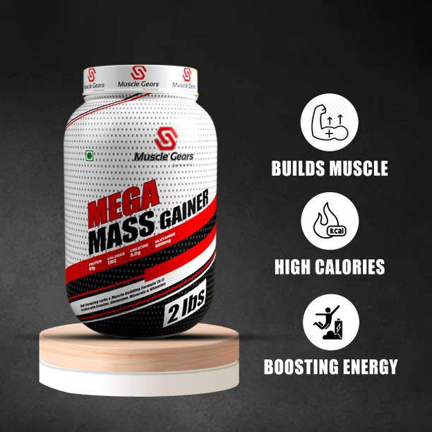 Muscle Gears Mega Mass Gainer 2lbs Malai Kulfi Weight Gainers/Mass Gainers