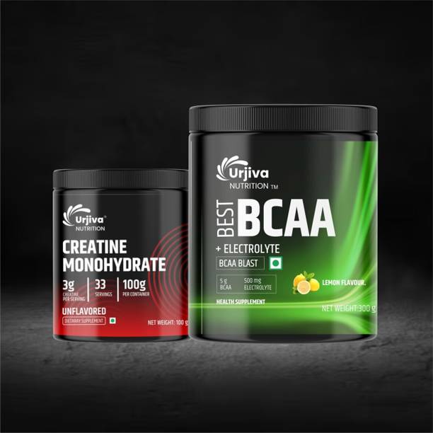 Urjiva NUTRITION Best +Electrolyte Flavour Health BCAA & Creatine Monohydrate Dietary BCAA