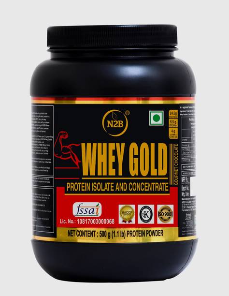 N2B Whey Gold Protein Supplement Powder 500g Weight Gainers/Mass Gainers