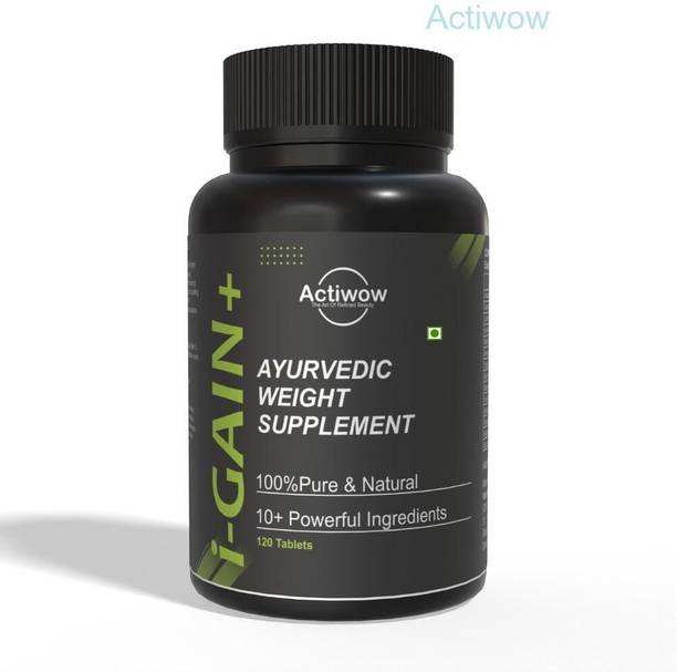 ACTIWOW i-Gain+ I Herbal Mass Builder I Supports Healthy Lean Muscle Development Weight Gainers/Mass Gainers