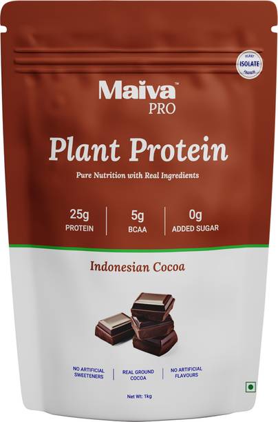 Maiva Pro Plant Protein Isolate-Indonesian Cocoa-250gm,25g Protein,5g BCAA,Vegan,DairyFree Plant-Based Protein