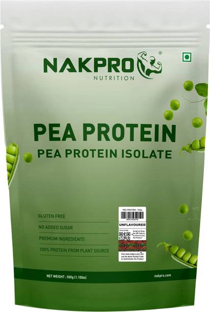 Nakpro Vegan Pea Protein Powder for Muscle Gain and Recovery | Nutrition Supplement | Plant-Based Protein