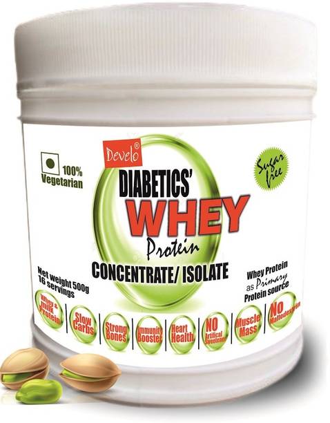 DEVELO Whey protein for diabetics sugar free protein powder for diabetes care Whey Protein
