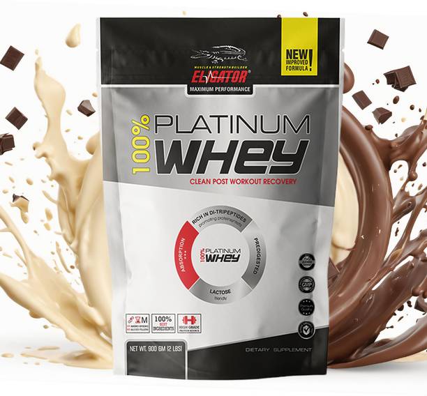 Eligator Platinum Whey Protein 100% whey Powder concentrate Post-Workout Recovery shake Whey Protein