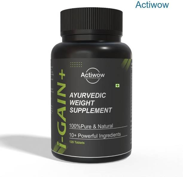 ACTIWOW i-Gain+ I Herbal Protein Weight Gainer I Fast Muscle & Mass Building Weight Gainers/Mass Gainers
