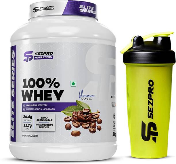 Sezpro Nutrition 100% Whey Protein | 24.6g Protein | 200mg Digezyme | Zero Added Sugar Whey Protein