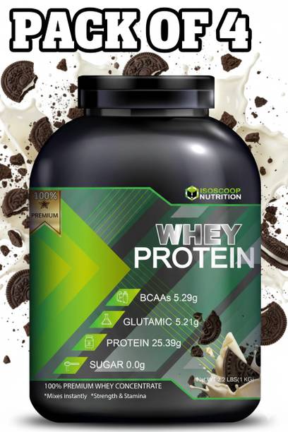iso scoop nutrition Immunity booster| Gym supplement powder |Pack of 4 Whey Protein