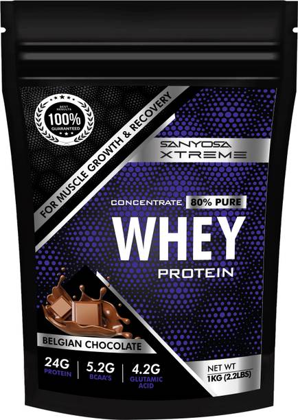 SANYOSA Xtreme Concentrate 80% Pure Whey Protein For Muscle Growth For Men and Women Whey Protein
