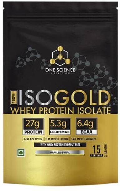 One Science Nutrition (OSN) 100% Iso Gold Whey Protein 1lbs [Grass Fed Whey]-Vanilla Swirl Whey Protein