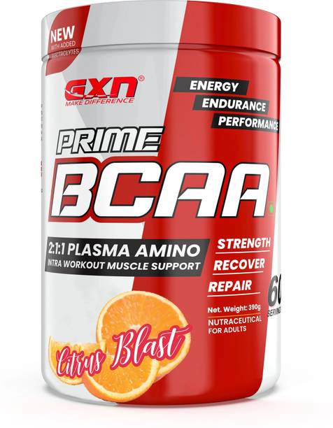 GREENEX NUTRITION Prime BCAA 2:1:1 Plasma Amino Intra Workout Muscle Support For Energy &Endurance BCAA