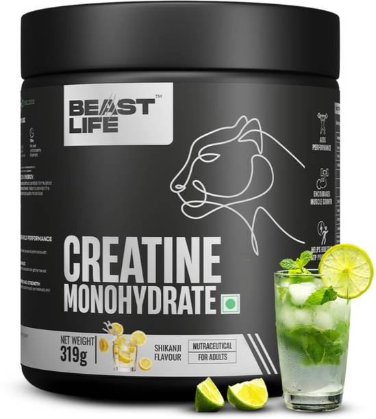 BeastLife Creatine Monohydrate | 86 Servings | NABL Lab Tested | Micronised Creatine Creatine