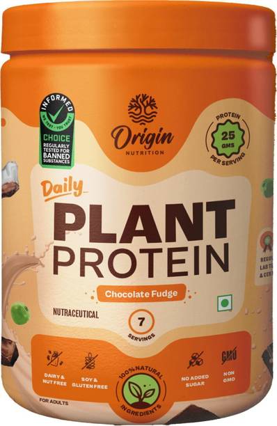Origin Nutrition NaturalProtein with 25g/Serving, Muscle Gain and Recovery ,Third-Party Certified Plant-Based Protein