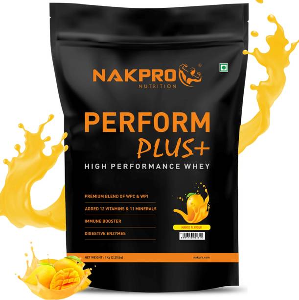 Nakpro PERFORM PLUS+ | 24g Protein | Concentrate & Isolate with Digestive Enzymes Whey Protein