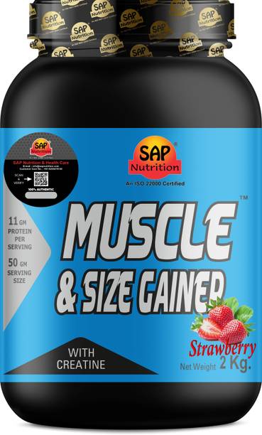 SAP Nutrition Muscle & Size gainer high protein Weight Gainers/Mass Gainers