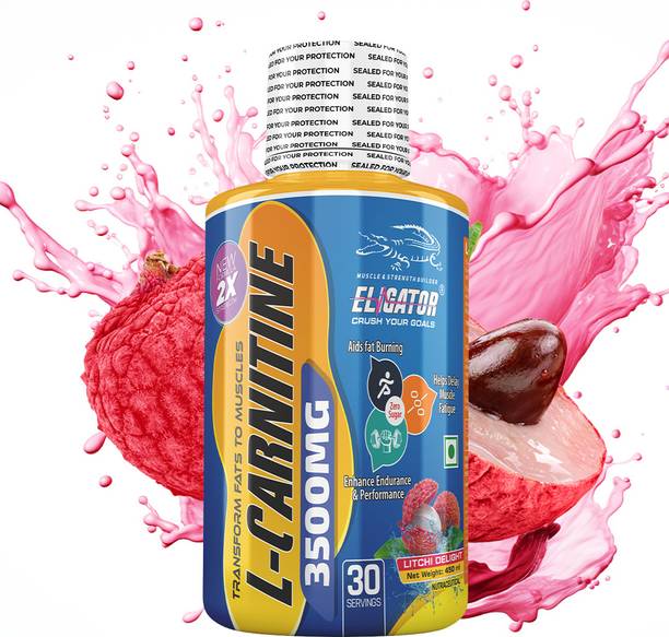 Eligator L-Carnitine Liquid 3500MG Pre-workout | Converts Fat to Muscles BCAA