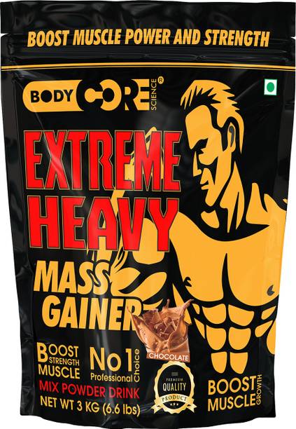 Body Core Science Extreme Heavy Mass Gainer(Chocolate-3Kg) Weight Gainers/Mass Gainers