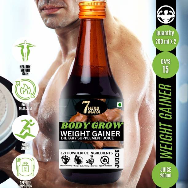 7Herbmaya Weight Gain Body grow Supplement, Body Building, Muscle Building, Muscle gain Weight Gainers/Mass Gainers