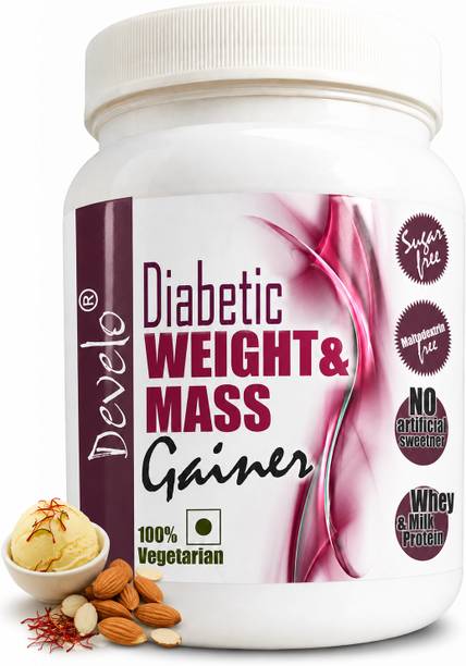 DEVELO Diabetic Protein Sugar Free Powder for Diabetes Care Weight Gainers/Mass Gainers