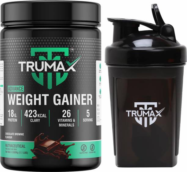 TRUMAX Advance 0.5kg with Shaker, Concentrate Protein Vitamins & Minerals Weight Gainers/Mass Gainers