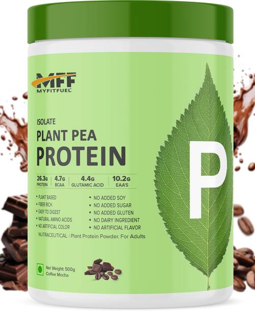 MyFitFuel MFF Pea Protein Isolate- Plant Protein Powder (1Kg Coffee Mocha) Protein Shake