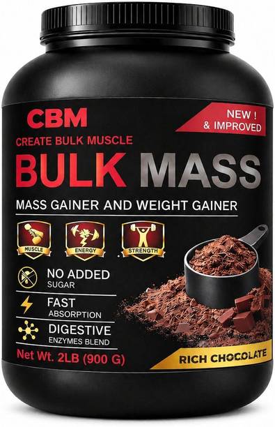 cbm create bulk muscle CBM Bulk Mass Hardcore Cookies & Cream 1 KG Weight Gainers/Mass Gainers