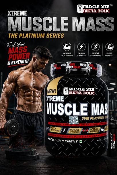 MUSCLE SIZE Xtreme Muscle Mass High Protein Weight Gain Supplement Weight Gainers/Mass Gainers