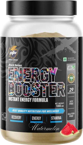 Power Fuel Nutrition Black Series Energy Booster, Instant Energy Drink Energy Bars