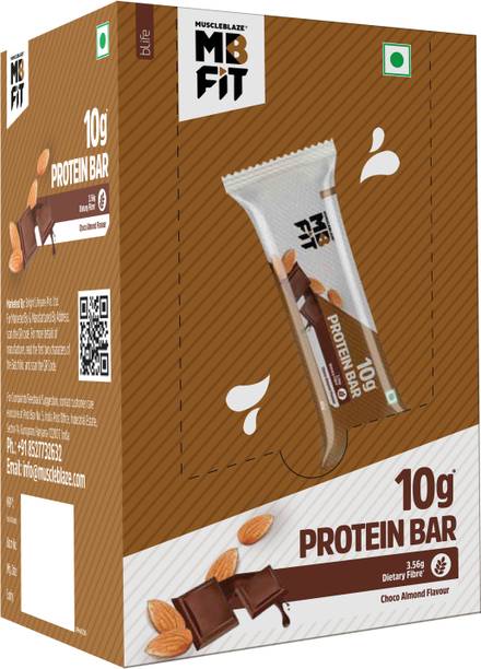 MUSCLEBLAZE 10 g Protein Bar, Gluten-Free, Healthy Protein Snacks, For Energy & Fitness Protein Bars