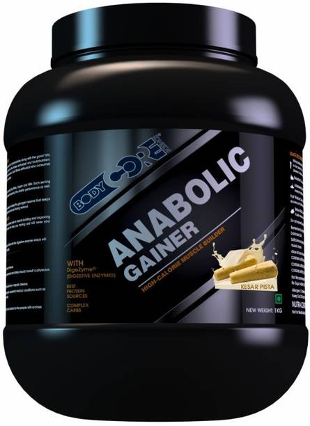 Body Core Science Anabolic Gainer-1 Kg (Kesar Pista) Weight Muscle Mass Gainer Weight Gainers/Mass Gainers