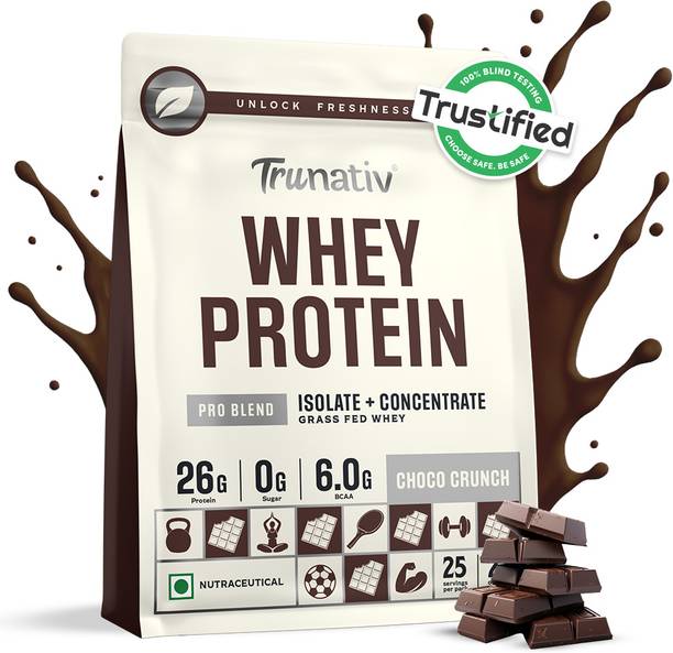 TruNativ Concentrate & Isolate Pro Blend, 26g Protein, No Sugar, Pre Workout Whey Protein