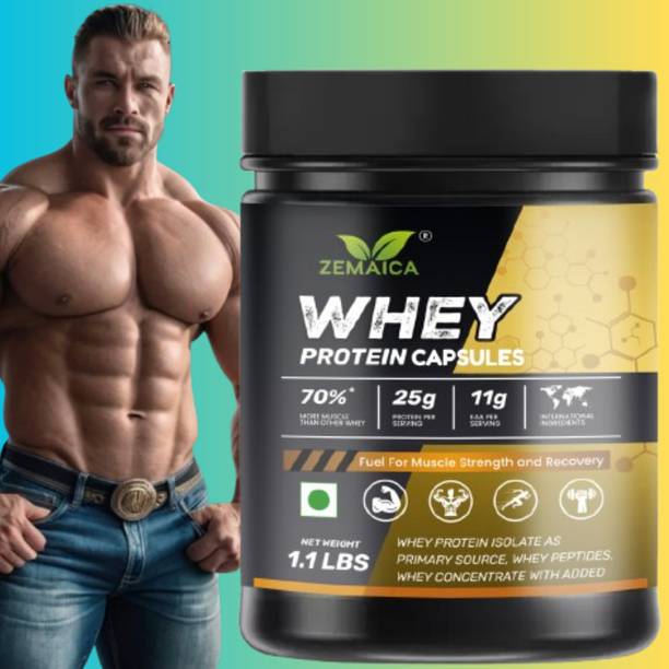 ZEMAICA Whey Protein Capsules Superior Athletic Perfo...