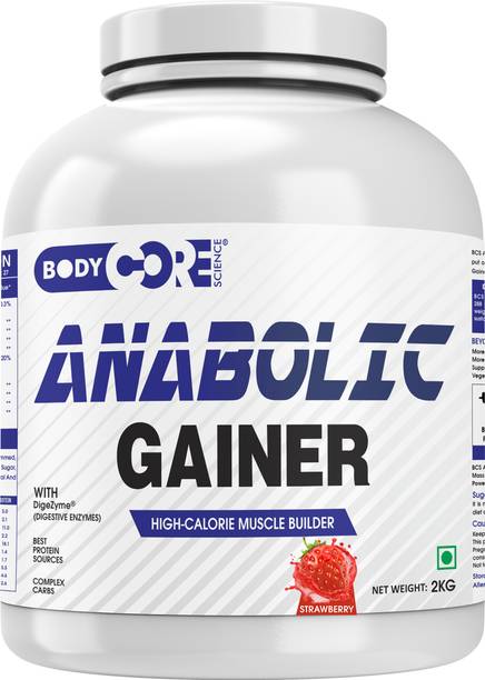 BCS Anabolic Gainer-2Kg(Strawberry) Whey Protein