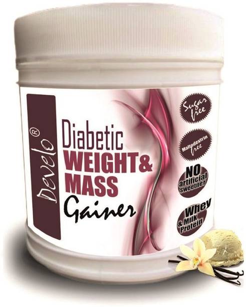 DEVELO Weight & Mass Gainer for Diabetics, Sugar Free Supplement for Diabetes Care Weight Gainers/Mass Gainers