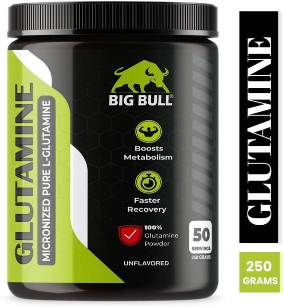 Big Bull Micronize L-Glutamine|5kMG Recovery Fuel for Muscle Grow, Strength & Performance Glutamine
