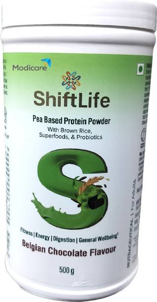 Modicare Pea Based Protein Powder with brown rice, Superfoods & probiotics Nutrition Bars