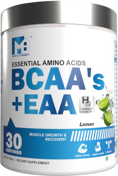 Muscle Basix AminoRush BCAA+EAA – Fast Recovery & Energy BCAA