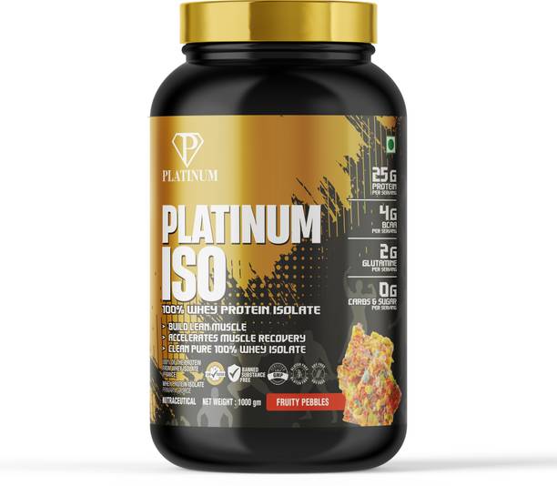 PLATINUM NUTRITION PLATINUM ISO100% WHEY PROTEIN ISOLATE (FRUITY PEBBLE) Whey Protein