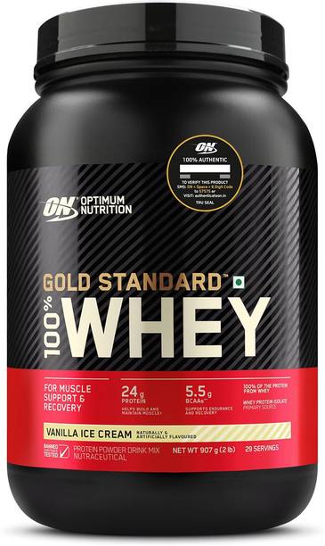 Optimum Nutrition (ON) Gold Standard 100% Whey Protein Powder - Primary Source Isolate Whey Protein