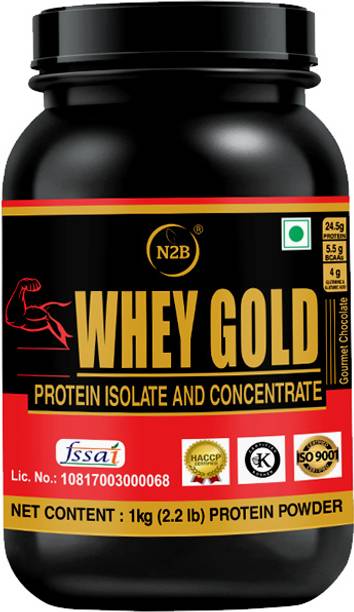 N2B Whey Gold Protein Supplement Powder Weight Gainers/Mass Gainers 1kg Weight Gainers/Mass Gainers