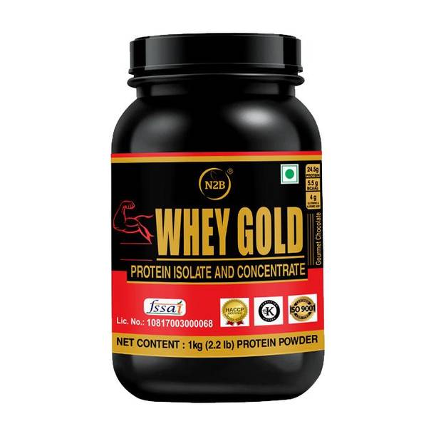 N2B Whey Gold Protein Supplement Powder Weight Gainers/Mass Gainers 1kg Weight Gainers/Mass Gainers