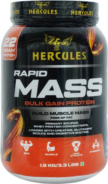 HERCULES Rapid mass bulk gain protein Weight Gainers/Mass Gainers