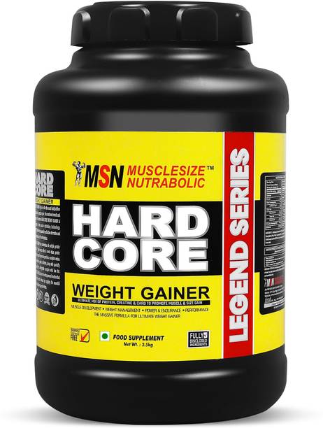 MUSCLE SIZE Hardcore Weight Gainer High Protein Powder New Legend Series Weight Gainers/Mass Gainers