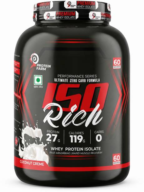 PROTEINFARM ISO Rich Whey Protein Isolate 2Kgs Ultimate Zero Carb Formula (2Kgs) Whey Protein